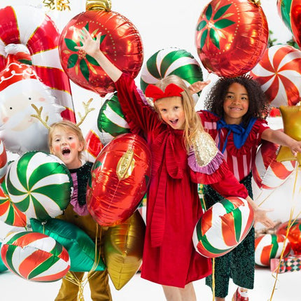 Helium Ballon Zuurstok Rood Leeg 82cm van Partydeco koop je bij Partywinkel