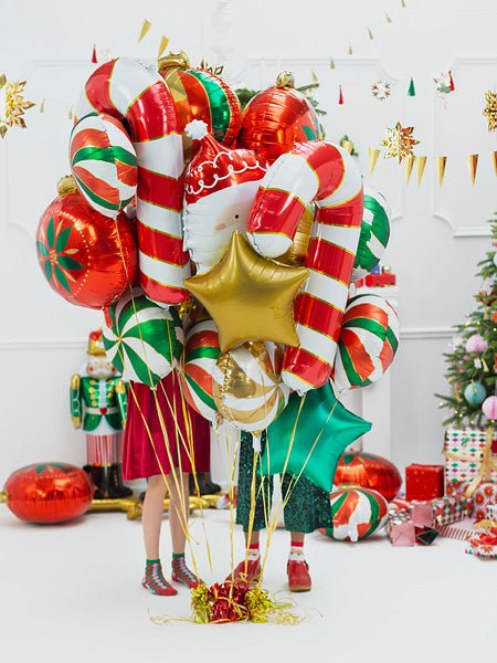 Helium Ballon Zuurstok Rood Leeg 82cm van Partydeco koop je bij Partywinkel