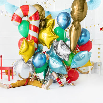 Helium Ballon Zuurstok Rood Leeg 82cm van Partydeco koop je bij Partywinkel