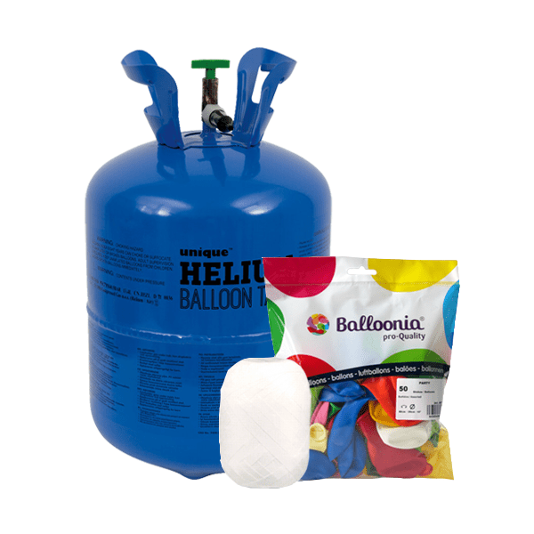 Helium Tank met 150 Ballonnen en Lint van Partywinkel koop je bij Partywinkel