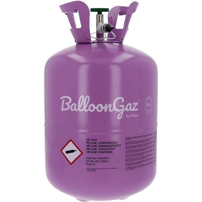 Helium Tank met 50 Ballonnen en Lint van Partywinkel koop je bij Partywinkel