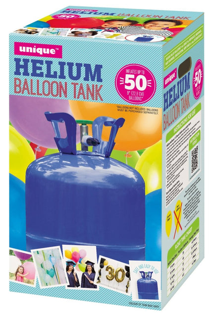 Helium Tank met 50 Ballonnen en Lint van Partywinkel koop je bij Partywinkel