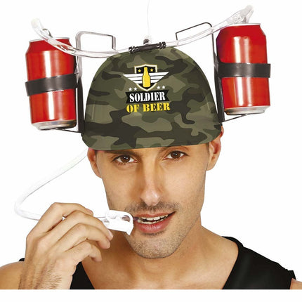 Helm Bierkoning Camouflage van Fiestas Guirca koop je bij Partywinkel