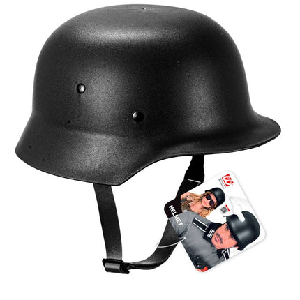 Helm Militair Zwart van Widmann koop je bij Partywinkel