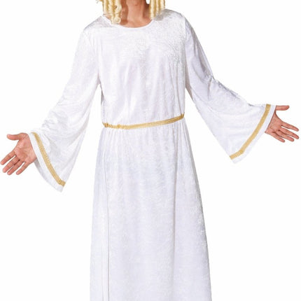 Heren Engel Jurk – Wit/Goud van Orlob koop je bij Partywinkel