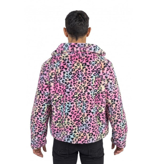 Herenjas – Multicolor Luipaardprint van CHAKS koop je bij Partywinkel