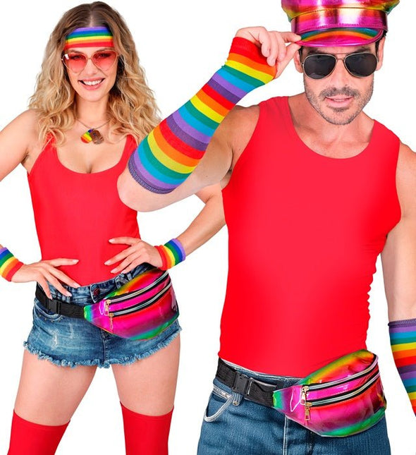 Heuptas regenboog holografisch van Widmann koop je bij Partywinkel