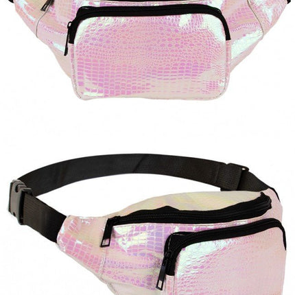 Heuptasje Slangeleer Print Wit van PartyXplosion koop je bij Partywinkel