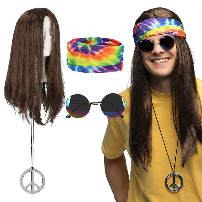 Hippie 60S Accessoireset 4 delig van Boland koop je bij Partywinkel