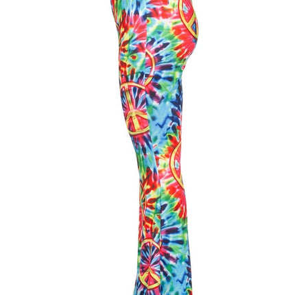 Hippie 60S Broek Dames Tie Dye van Wilbers & Wilbers koop je bij Partywinkel