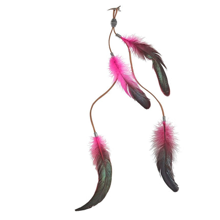 Hippie 60S Haarclip Roze van Widmann koop je bij Partywinkel