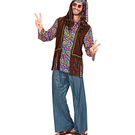 Hippie 60S Kostuum Heren 5 delig van Widmann koop je bij Partywinkel