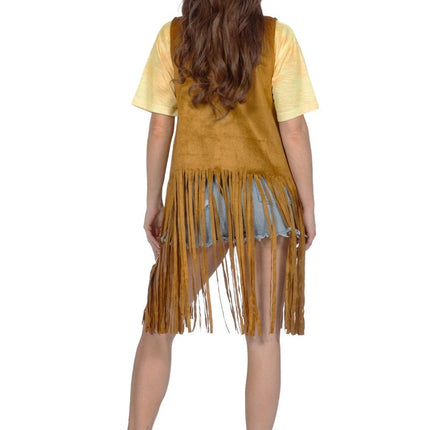 Hippie 60S Vest Dames Lang van Wilbers & Wilbers koop je bij Partywinkel