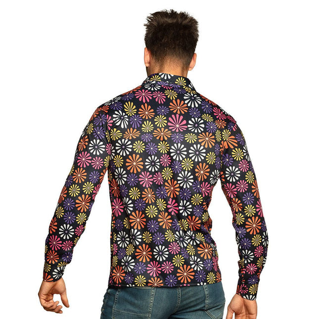 Hippie Blouse Heren Bloemen van Boland koop je bij Partywinkel