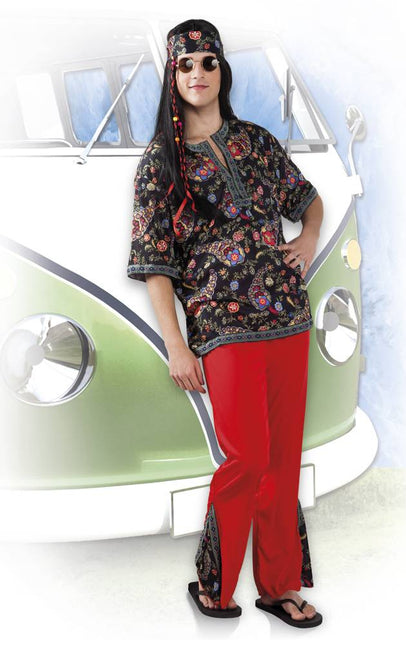Hippie Kostuum Rood XL van Boland koop je bij Partywinkel