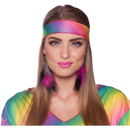 Hippie Oorbellen Veren van Folat koop je bij Partywinkel