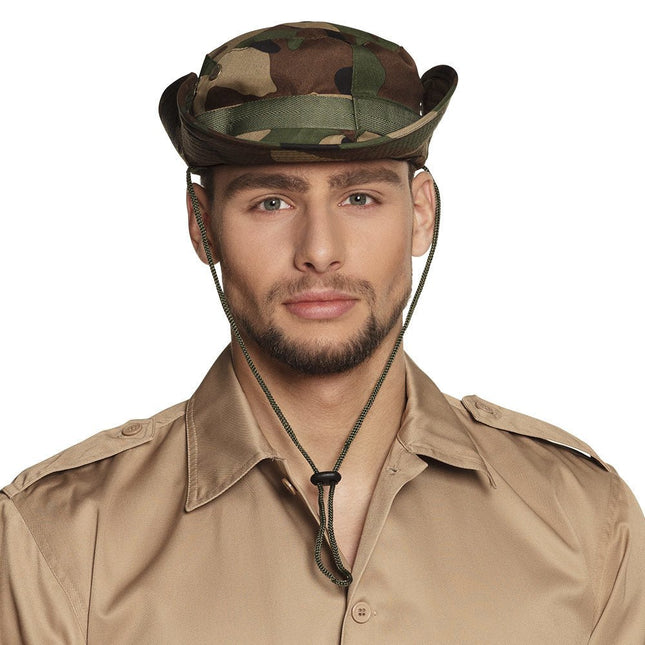 Hoed Camouflage 34cm van Boland koop je bij Partywinkel