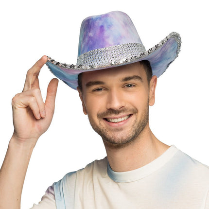 Hoed cowboy Darling lila van Boland koop je bij Partywinkel