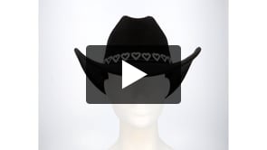 Hoed cowboy Jamie zwart van Boland koop je bij Partywinkel