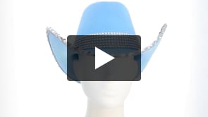 Hoed cowboy Spark lichtblauw van Boland koop je bij Partywinkel