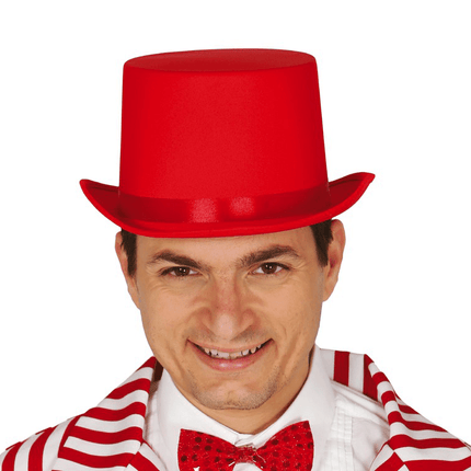 Hoge Hoed Rood van Fiestas Guirca koop je bij Partywinkel