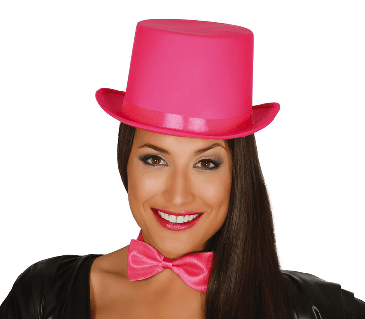 Hoge Hoed Roze van Fiestas Guirca koop je bij Partywinkel