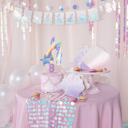 Holografisch Tafelloper 2,13m van Partydeco koop je bij Partywinkel