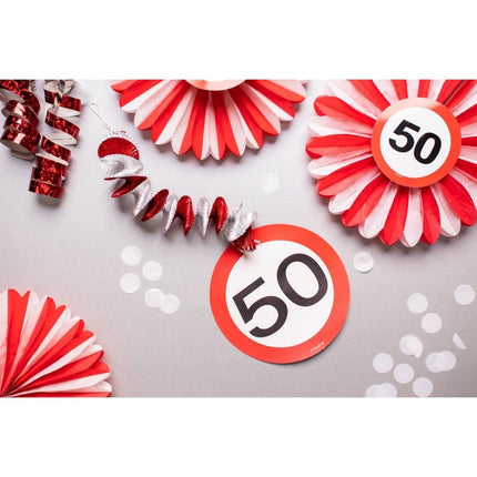 Honeycomb 60 Jaar Verkeersbord 25cm 3st van Folat koop je bij Partywinkel