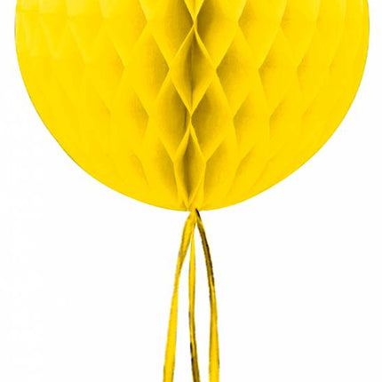 Honeycomb Bal Geel Franje 30cm van Folat koop je bij Partywinkel