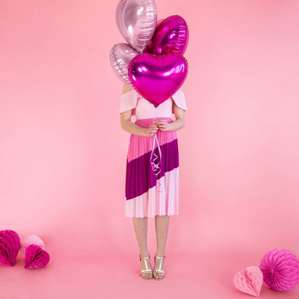 Honeycomb Bal Roze 40cm van Partydeco koop je bij Partywinkel