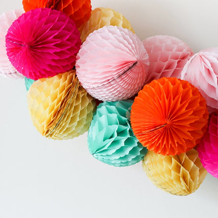 Honeycomb Bal XL Fuchsia 50cm van Folat koop je bij Partywinkel