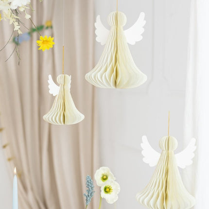 Honeycomb Engel 15cm van Partydeco koop je bij Partywinkel