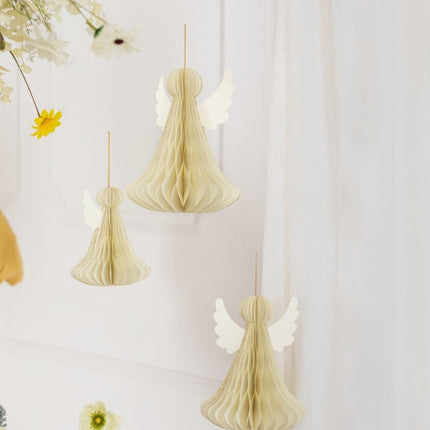 Honeycomb Engel 24cm van Partydeco koop je bij Partywinkel