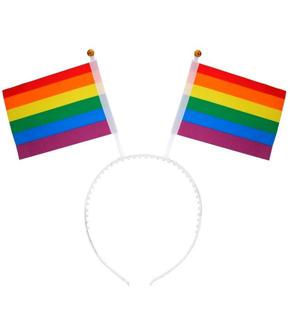 Hoofdband regenboog vlaggen van Widmann koop je bij Partywinkel