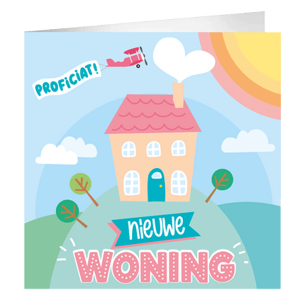 Housewarming Wenskaart 23cm van Paper Dreams koop je bij Partywinkel