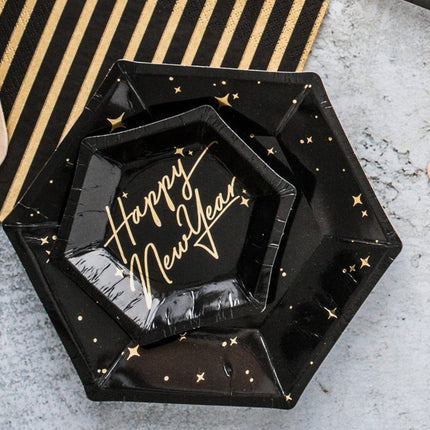 Houten Bestek Goud 16cm 18 delig van Partydeco koop je bij Partywinkel