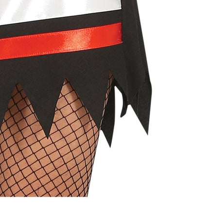 Ijshockey Halloween Kostuum Dames Rood Zwart van Fiestas Guirca koop je bij Partywinkel