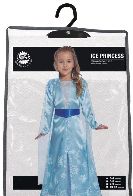 Ijsprinsessenjurk Elsa Kind Blauw van Fiestas Guirca koop je bij Partywinkel
