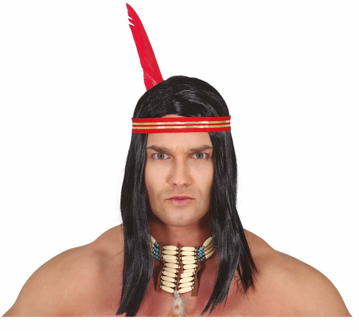 Indianen Pruik van Fiestas Guirca koop je bij Partywinkel