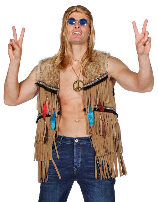 Indianen Vest Hippie van Wilbers & Wilbers koop je bij Partywinkel