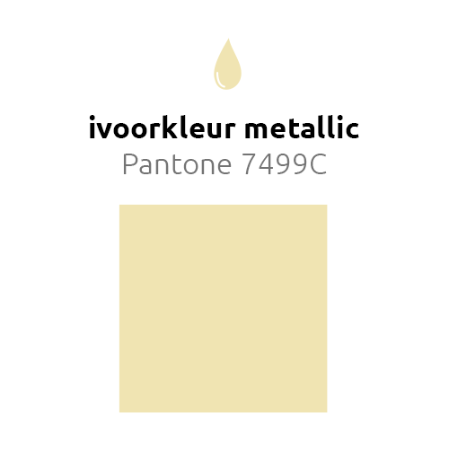 Ivoorkleur Ballonnen Metallic 30cm 10st van Balloonia koop je bij Partywinkel