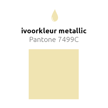 Ivoorkleur Ballonnen Metallic 30cm 50st van Balloonia koop je bij Partywinkel