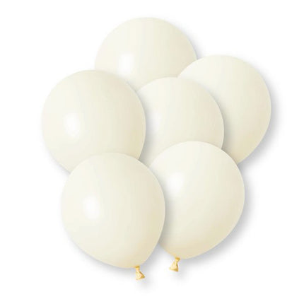 Ivoorkleurige Ballonnen 30cm 10st van Unique koop je bij Partywinkel