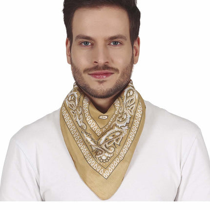 Ivoorkleurige Cowboy Sjaal van Fiestas Guirca koop je bij Partywinkel