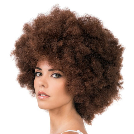Jackson Afro-paryk i mahogni, 33 cm