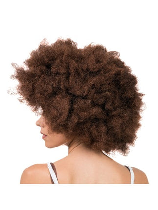 Jackson Afro-paryk i mahogni, 33 cm