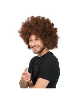 Jackson Afro-paryk i mahogni, 33 cm