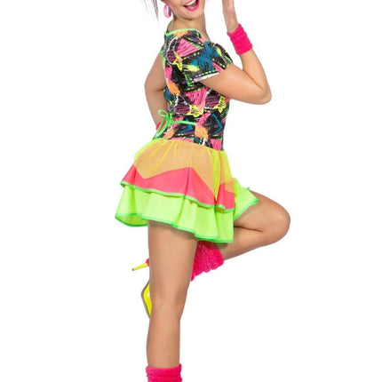 Jaren 80 Jurkje Neon van Wilbers & Wilbers koop je bij Partywinkel