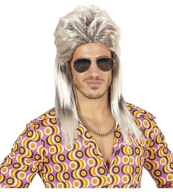 Jaren 80 Pruik Aso Lang Blond van Widmann koop je bij Partywinkel