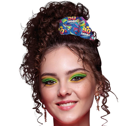 Jaren 90 Scrunchie van Fiestas Guirca koop je bij Partywinkel